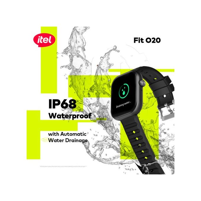 Montre connectée Fit 020 ISW-020 – Noir + 1 Free Strap