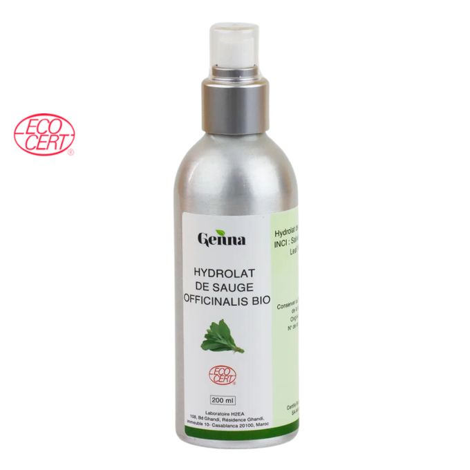Hydrolat de Sauge Officinale certifié Bio – Purifiant Équilibrant – Beauté Santé Bien-être 200 mL