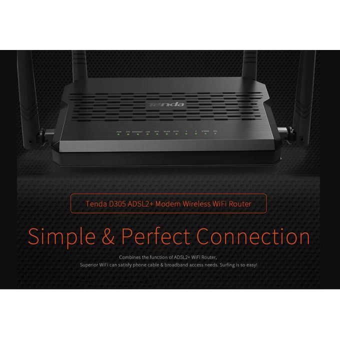 Best Router with 4 Antennes &amp; USB : Rideau D305 Modem Routeur ADSL2 + sans Fil 300 Mbps