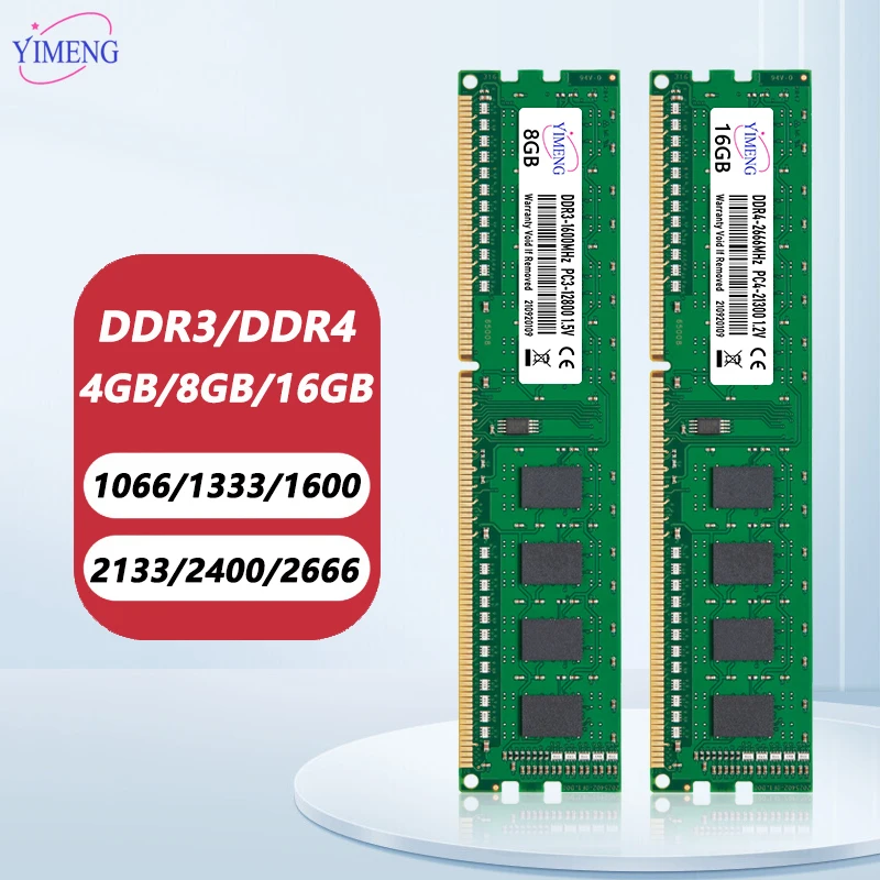 DDR3 DDR4 4GB 8GB 16GB Desktop Memory Ram PC4 1.2V 2133 2400 2666 3200Mhz PC3 1.5V 8500 10600 12800 Non-ECC DIMM Memories Ram - AliExpress 7