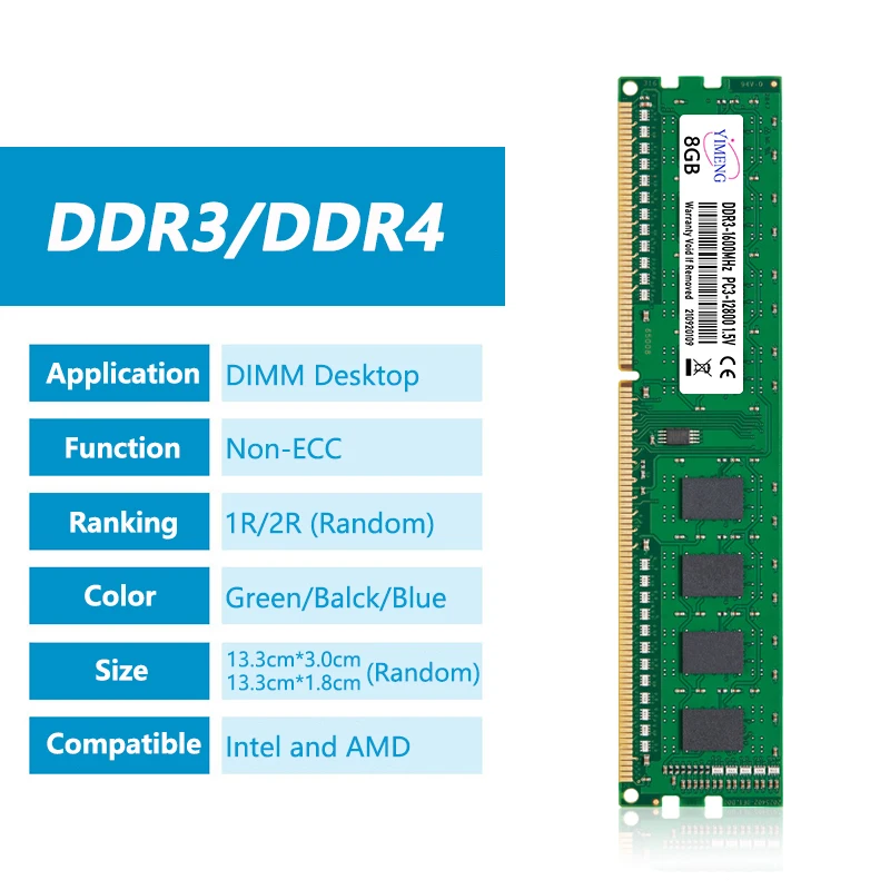 DDR3 DDR4 4GB 8GB 16GB Desktop Memory Ram PC4 1.2V 2133 2400 2666 3200Mhz PC3 1.5V 8500 10600 12800 Non-ECC DIMM Memories Ram - AliExpress 7