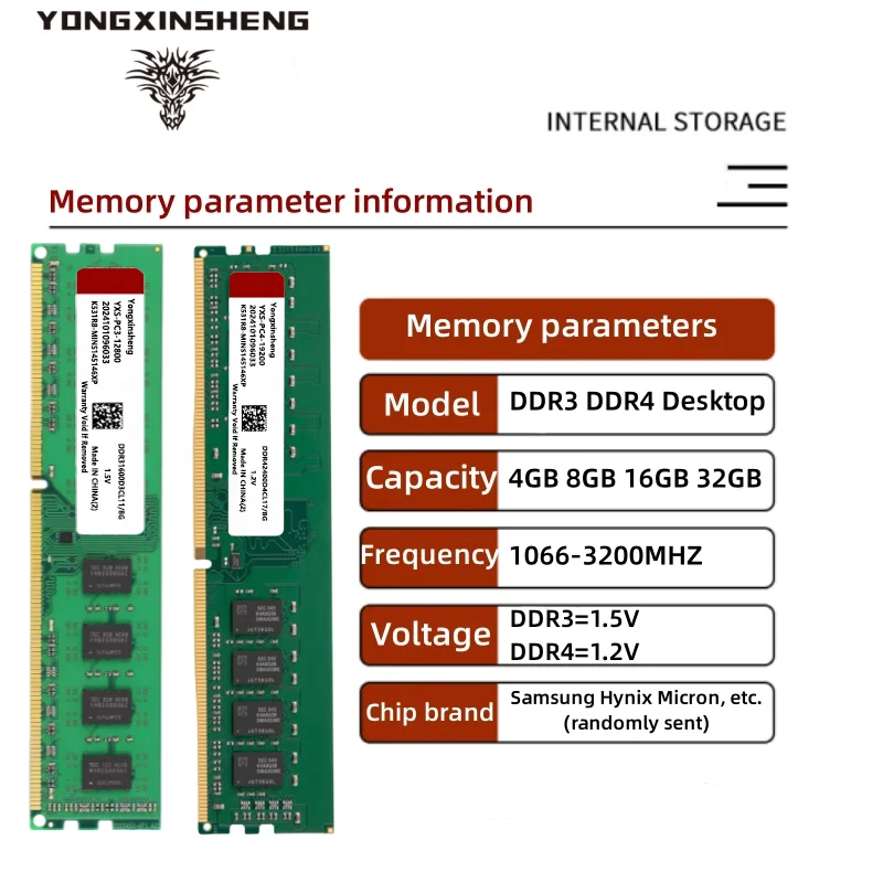 DDR3 DDR4 4GB 8GB 16GB Memoria Ram 1333 1600 1866 2400 2666 3200Mhz Desktop Memory with Heat Sink for All Desktop Motherboard - AliExpress 7