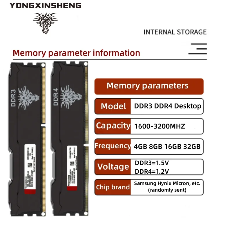 DDR3 DDR4 4GB 8GB 16GB 1600 1866 2400 2666MHZ 3200MHZ PC3-12800 PC4-21300 PC4-25600 DIMM Non-ECC LPX Gaming Desktop Memory Ram - AliExpress 7