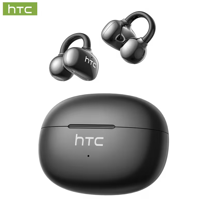 1pc HTC NE55 AI Translation Earbuds Real-time Translation Headphones OWS Open-Ear Wireless Headphones, Latest BT V6.0, Noise Reduction Clear Call, 6.5 Hours Music Long Battery Life, Big speaker Big Volume - Local Store Product Gallery Image