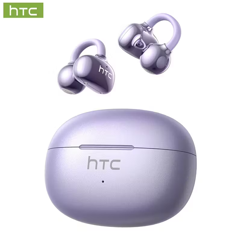 1pc HTC NE55 AI Translation Earbuds Real-time Translation Headphones OWS Open-Ear Wireless Headphones, Latest BT V6.0, Noise Reduction Clear Call, 6.5 Hours Music Long Battery Life, Big speaker Big Volume - Local Store Product Gallery Image
