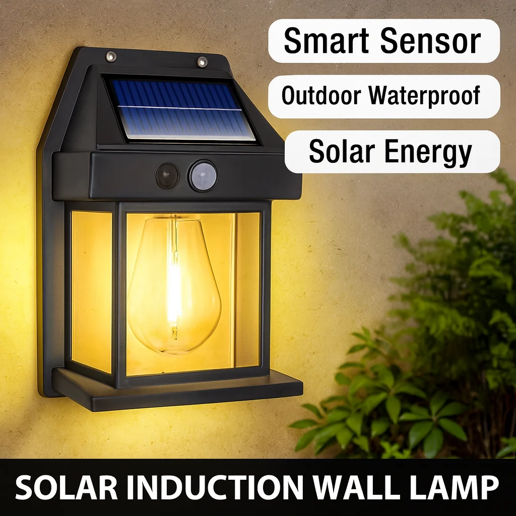 Powerful Solar Wall Light Outdoor Waterproof LED Lamp House Garden Fence Decoration Light Sensor Solar Energy Wall Lantern LED - Local Store Product Gallery Image
